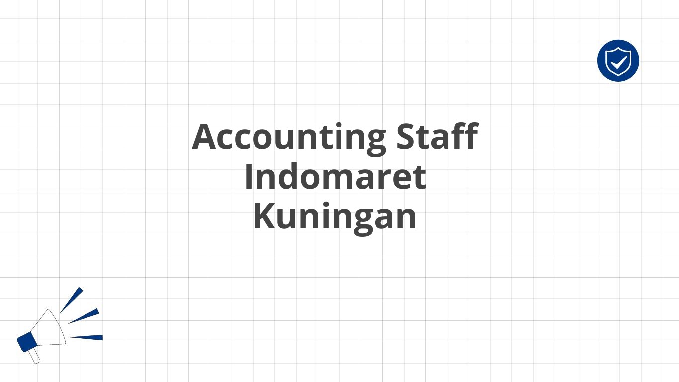 Accounting Staff Indomaret Kuningan