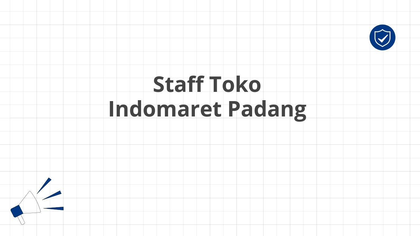 Staff Toko Indomaret Padang