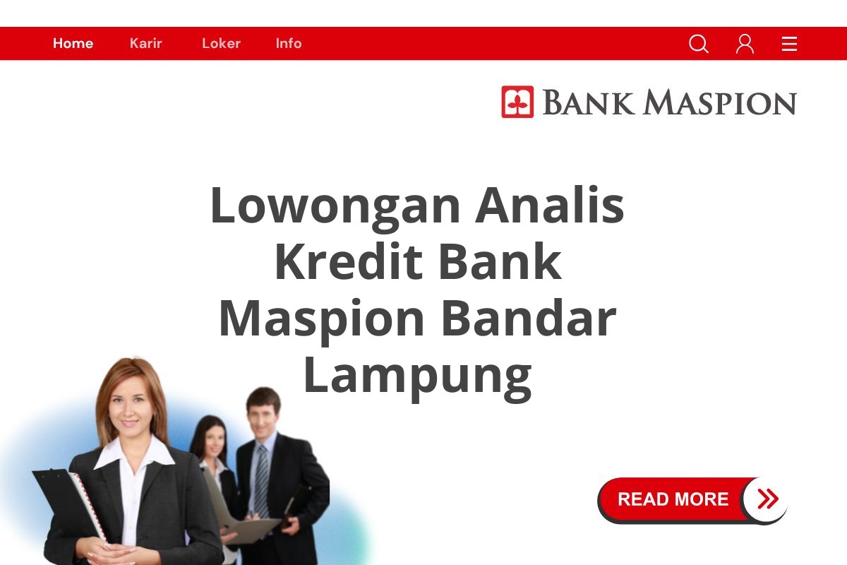 Lowongan Analis Kredit Bank Maspion Bandar Lampung