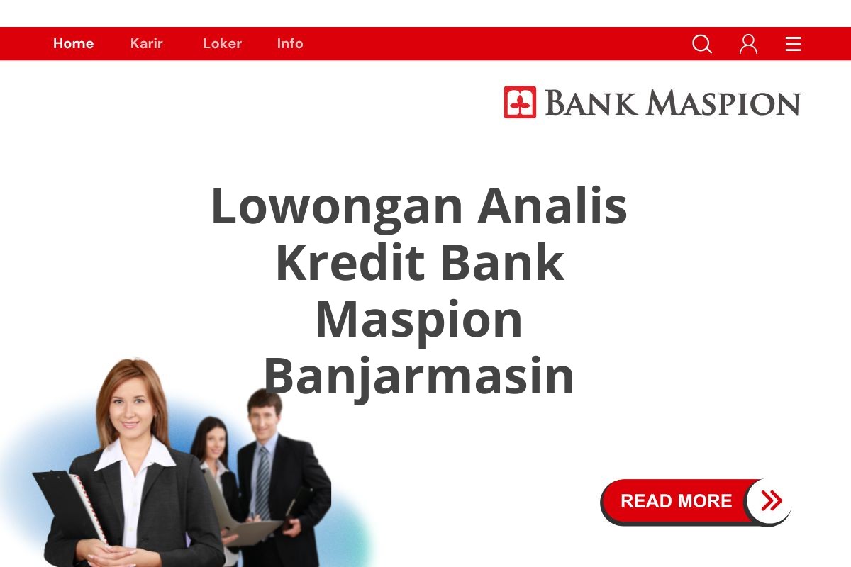 Lowongan Analis Kredit Bank Maspion Banjarmasin