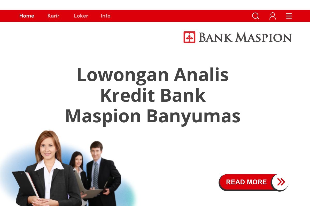 Lowongan Analis Kredit Bank Maspion Banyumas