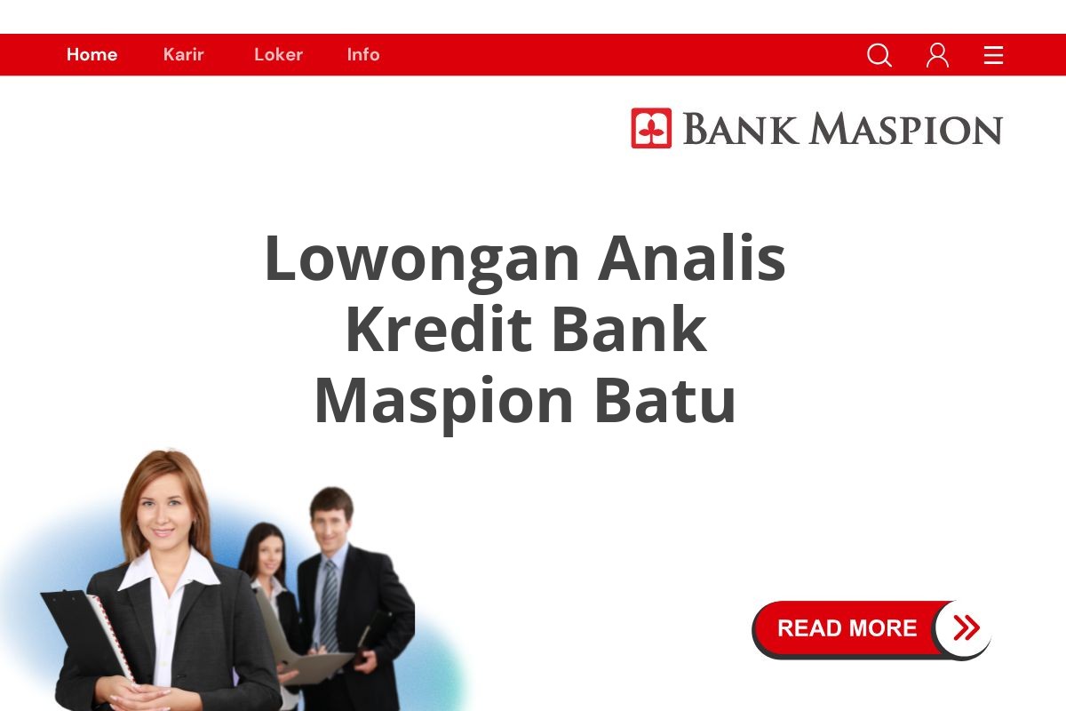 Lowongan Analis Kredit Bank Maspion Batu