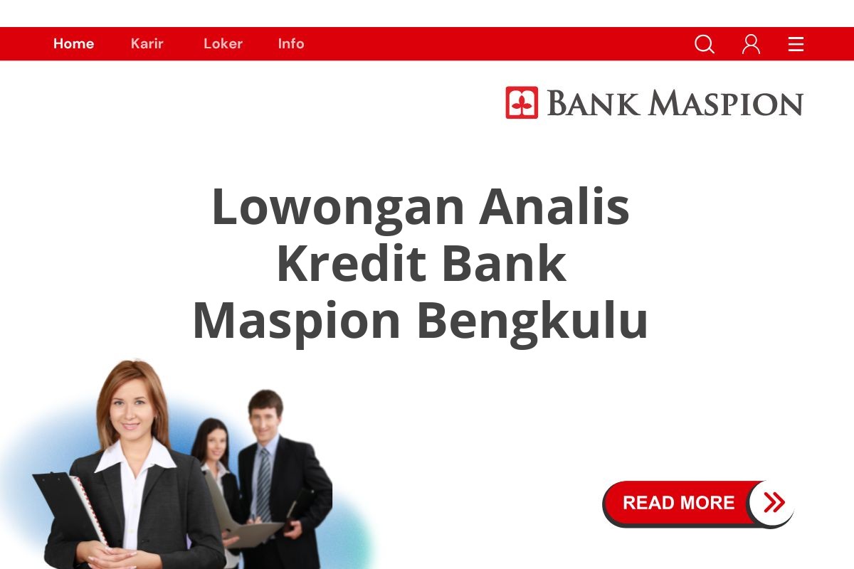 Lowongan Analis Kredit Bank Maspion Bengkulu