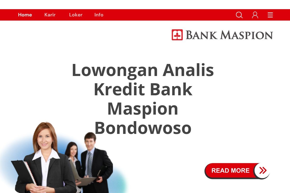 Lowongan Analis Kredit Bank Maspion Bondowoso