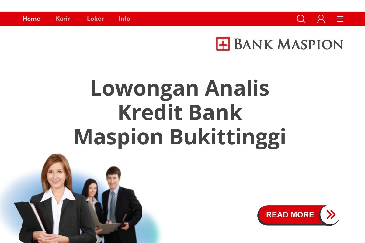 Lowongan Analis Kredit Bank Maspion Bukittinggi