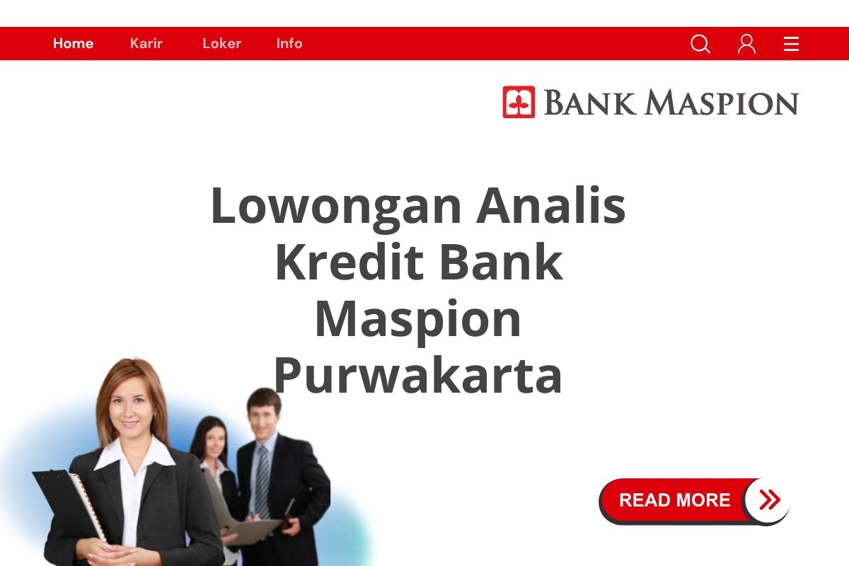 Lowongan Analis Kredit Bank Maspion Purwakarta