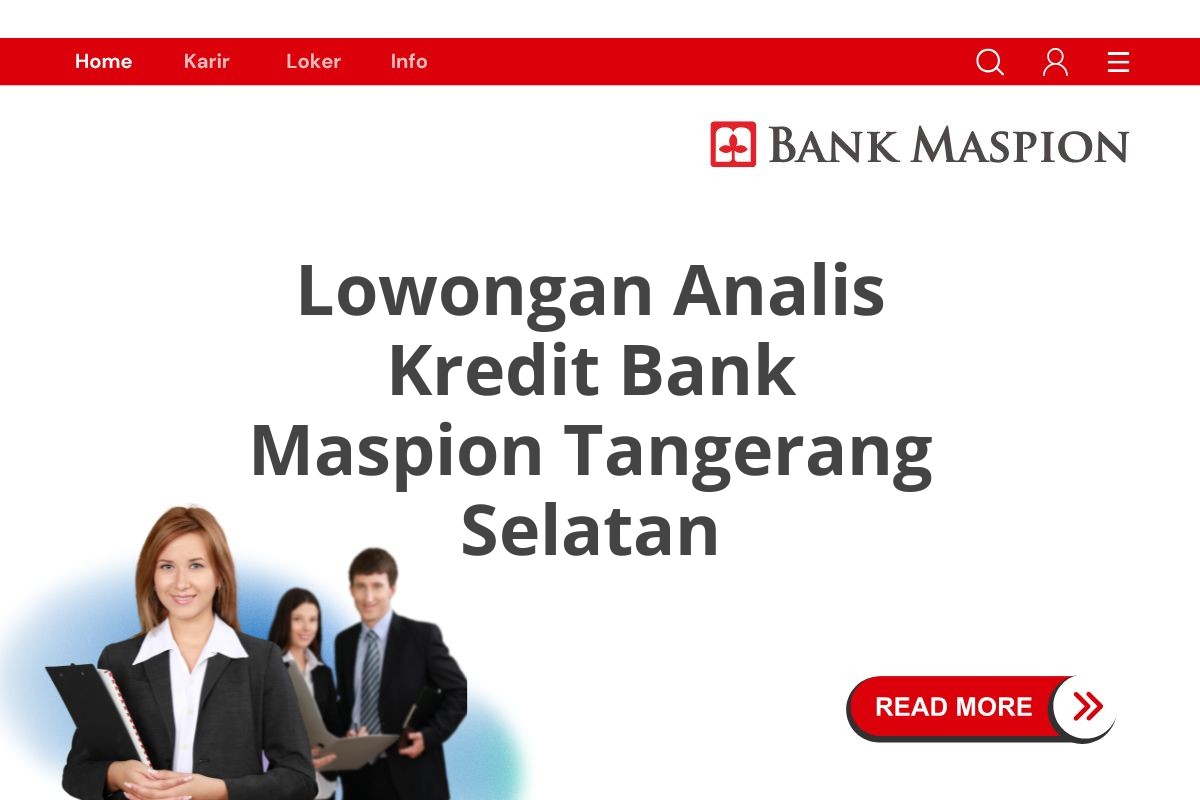 Lowongan Analis Kredit Bank Maspion Tangerang Selatan