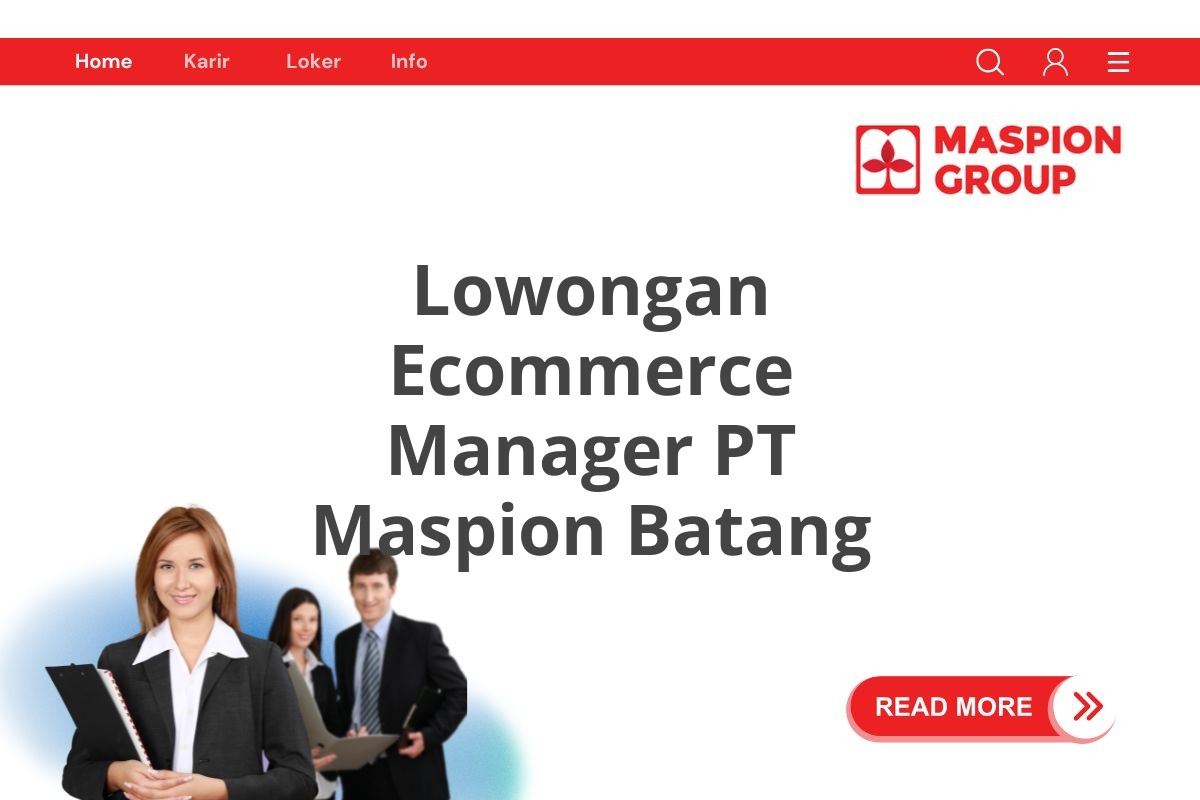 Lowongan Ecommerce Manager PT Maspion Batang