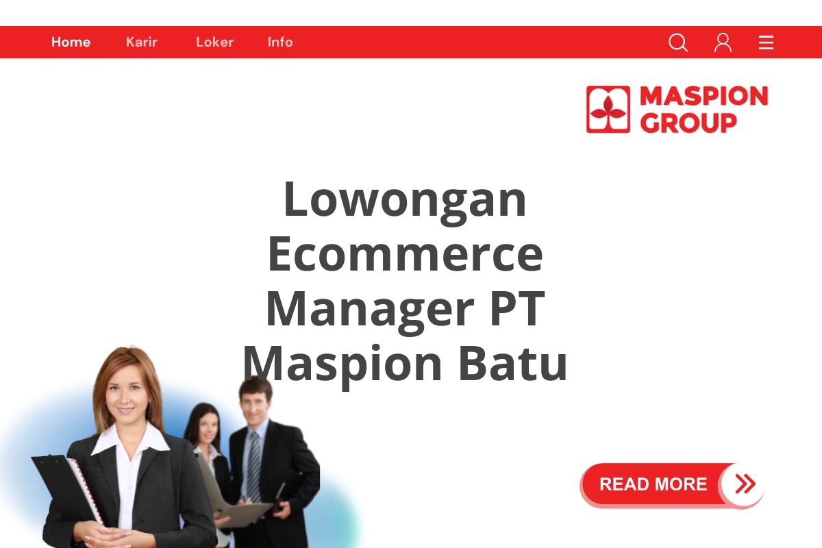 Lowongan Ecommerce Manager PT Maspion Batu