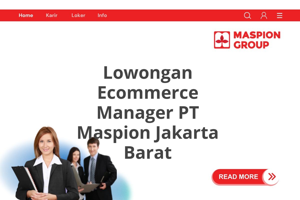 Lowongan Ecommerce Manager PT Maspion Jakarta Barat