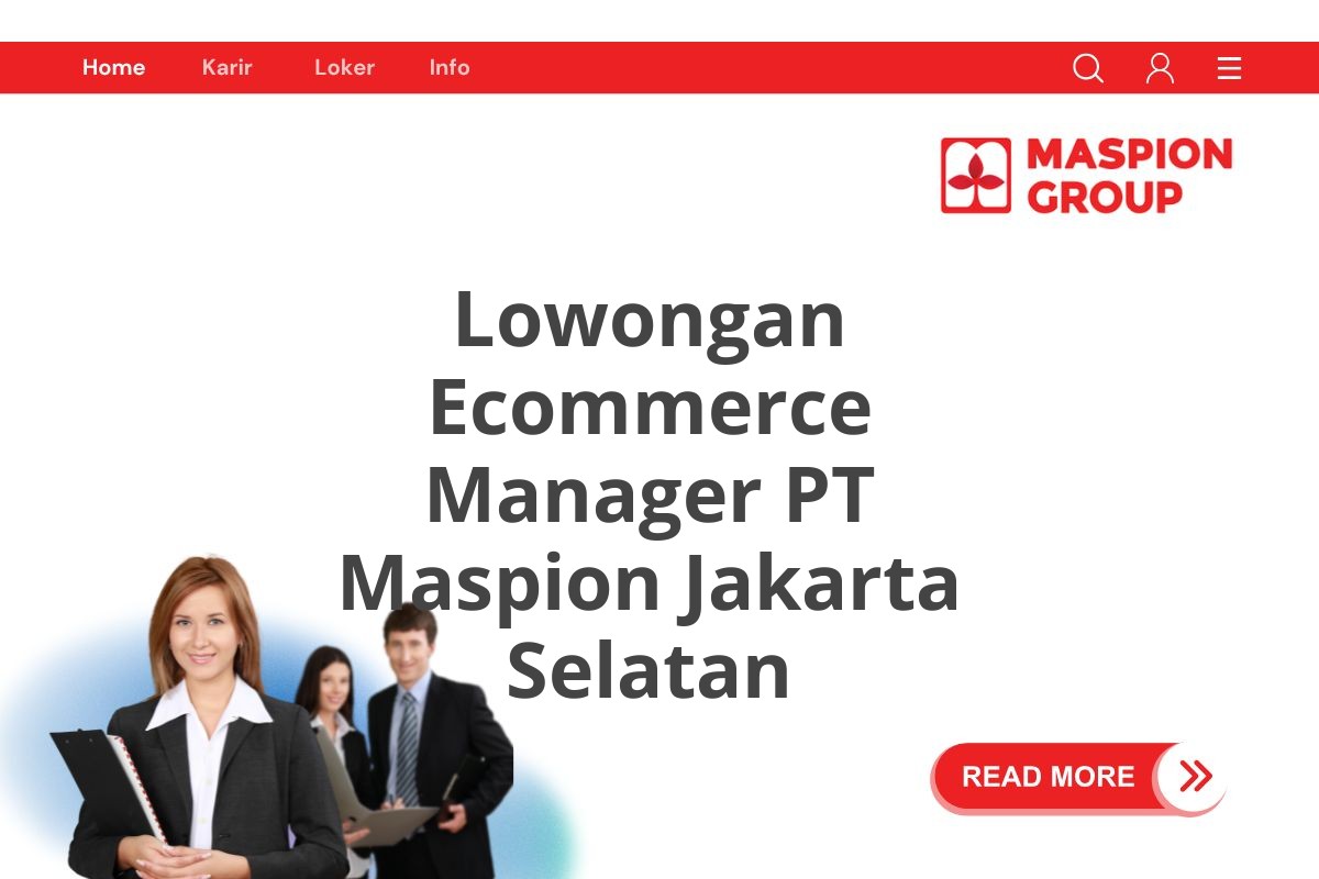 Lowongan Ecommerce Manager PT Maspion Jakarta Selatan