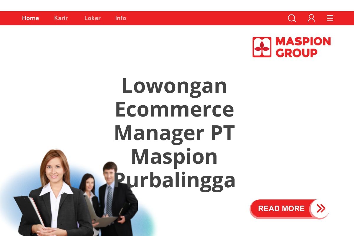 Lowongan Ecommerce Manager PT Maspion Purbalingga