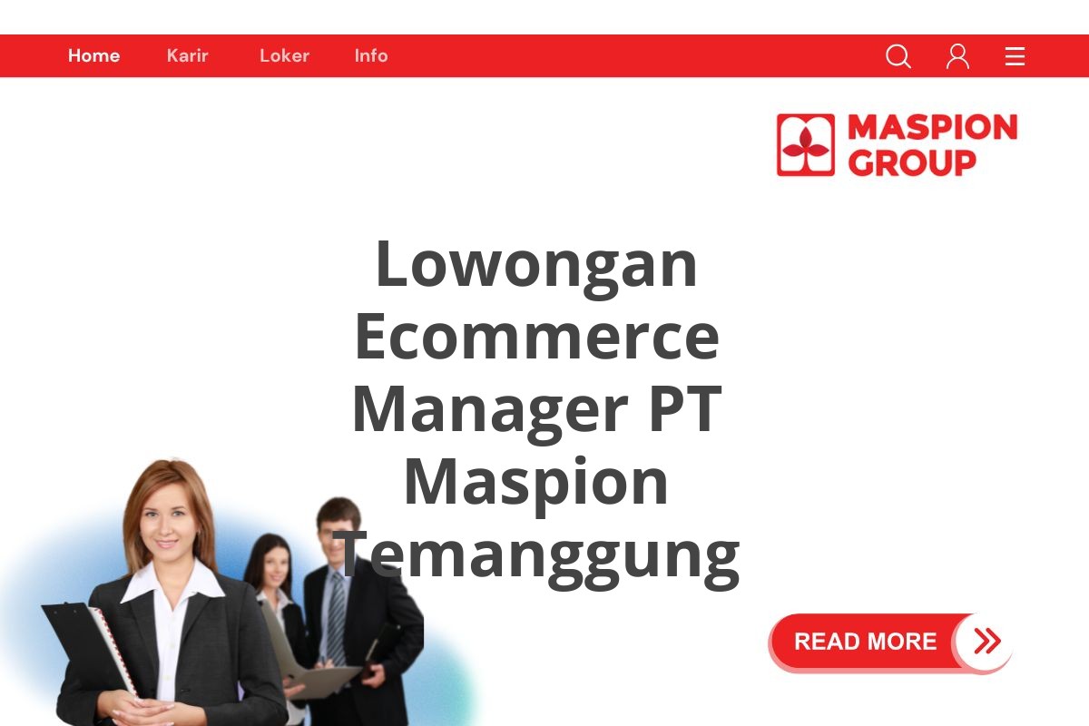 Lowongan Ecommerce Manager PT Maspion Temanggung