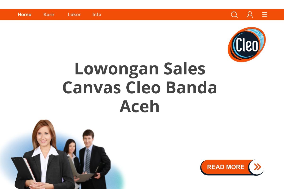 Lowongan Sales Canvas Cleo Banda Aceh