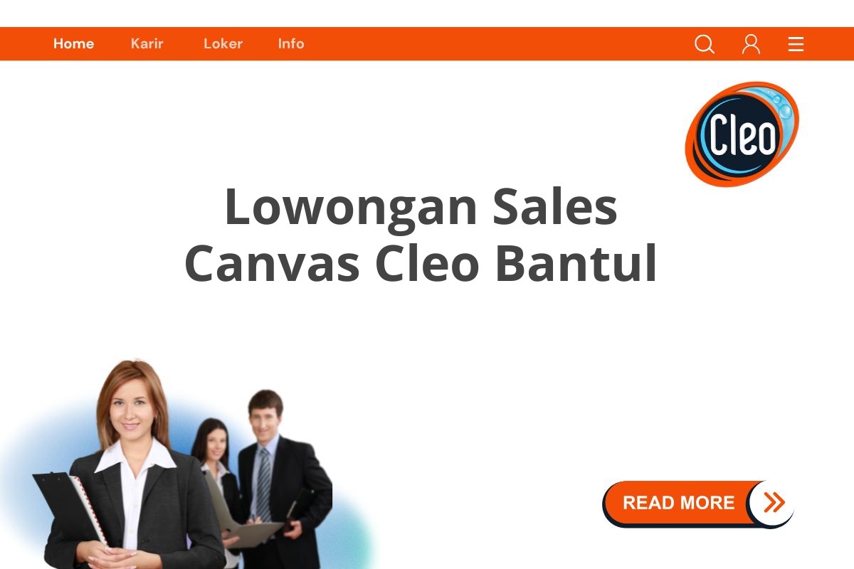 Lowongan Sales Canvas Cleo Bantul