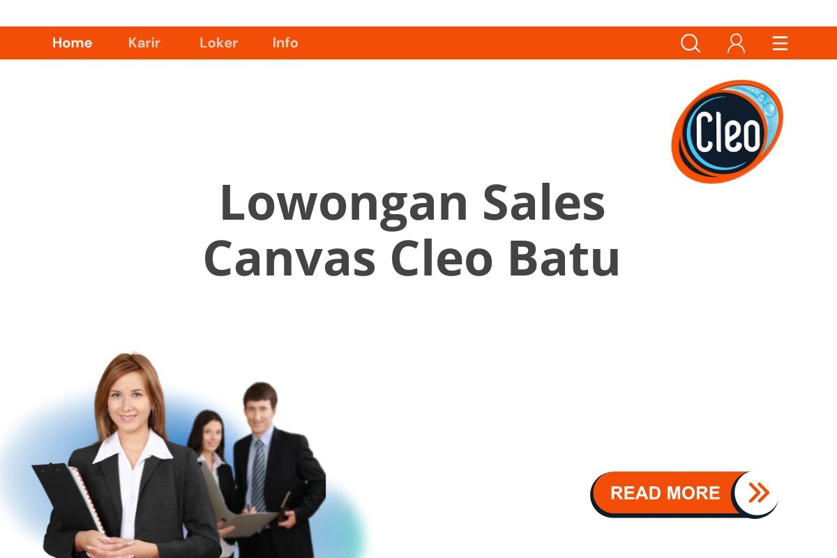 Lowongan Sales Canvas Cleo Batu