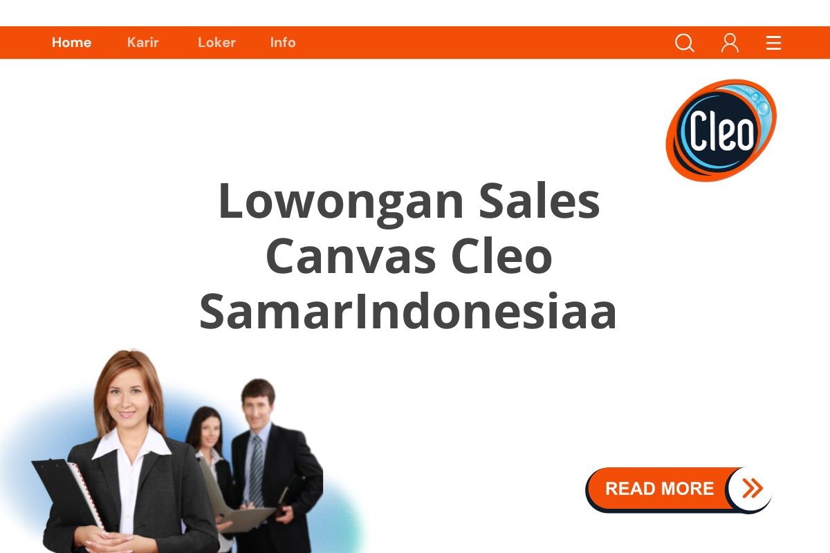 Lowongan Sales Canvas Cleo SamarIndonesiaa