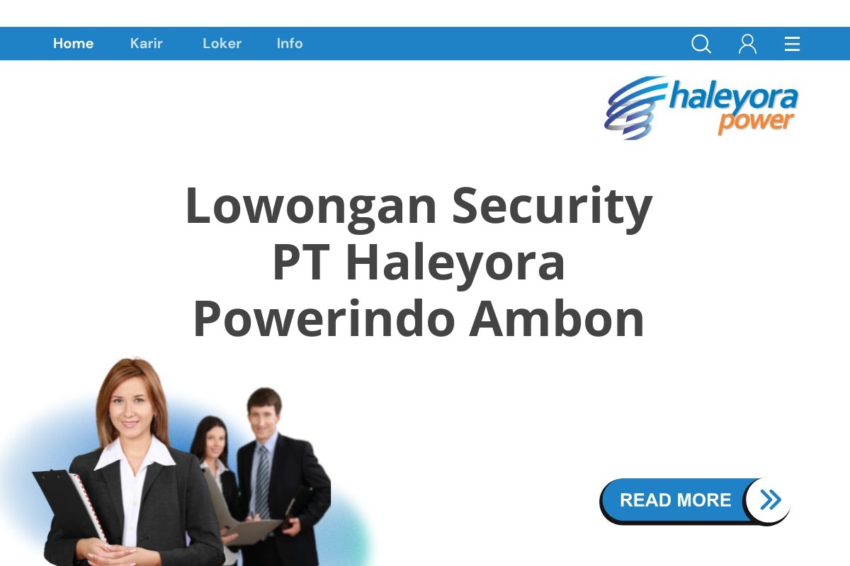 Lowongan Security PT Haleyora Powerindo Ambon