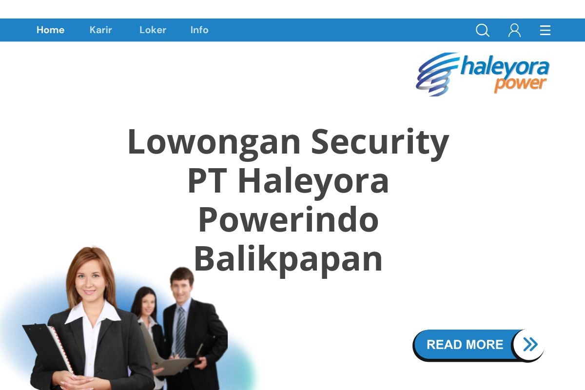 Lowongan Security PT Haleyora Powerindo Balikpapan