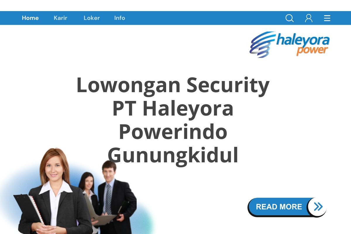 Lowongan Security PT Haleyora Powerindo Gunungkidul