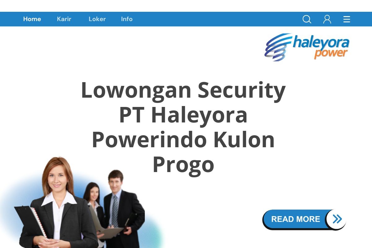 Lowongan Security PT Haleyora Powerindo Kulon Progo