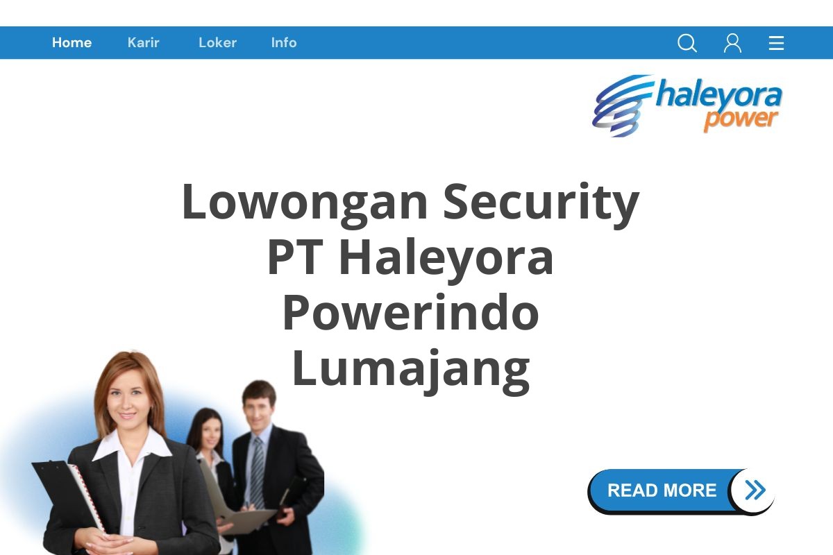 Lowongan Security PT Haleyora Powerindo Lumajang