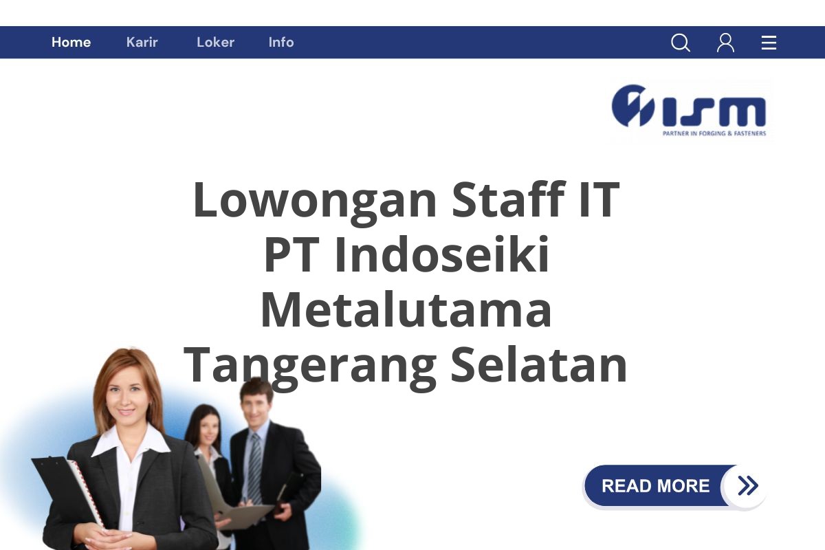 Lowongan Staff IT PT Indoseiki Metalutama Tangerang Selatan